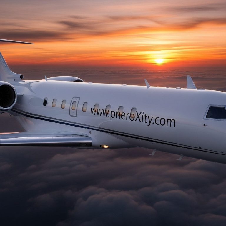 Privatjet mit pheroXity Werbung Privatjet mit pheroXity Werbung